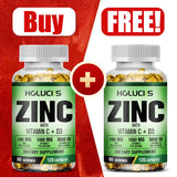 Buy 1 Get 1 Free! Pure Zinc Supplement, for Immune System Booster, Wound Healing & Antioxidant Defense for Year-Round Wellness