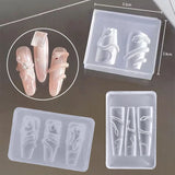 1/3 Pcs 3D Snake Nail Silicone Carving Mold DIY Decoration Art Beauty Charm Template UV Gel Manicure Supplies