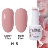 Clou Beaute Gel Nail Polish Neon Brown Royal Blue Red Green Pastal Nude Nail Art Varnishes Gel Lacquer Top Coat UV Gel Nail