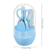4pcs Infant Baby Clipper Nail Set, Baby Grooming Kit, 4-in-1 Baby Care Set, Baby Nail Clipper, Scissors, File, Tweezer