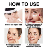 Hyaluronic Acid Moisturizing Cream, Deep Moisturizing Skin, Increase Skin Elasticity, Easy to Absorb, Non-Greasy, Transparent