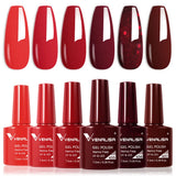 VIP5 Venalisa Nail Gel Polish Jelly Color HEMA/TPO FREE Nude Pink Semi Permanent Soak Off UVLED Gel Polish Sparkle Gel Varnish
