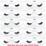 Half Lashes Short Mink Eyelashes Fluffy Soft False Eyelashes Wispy Cross Strip Eye Lashes Natural Mink Eyelash Extension Makeup