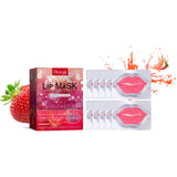 10Pcs Marine Collagen Lip Mask Nourishing Lip Care Moisture Fruits Essence Firming Moisturizing Labial Gel Patch Lips Pad Patche