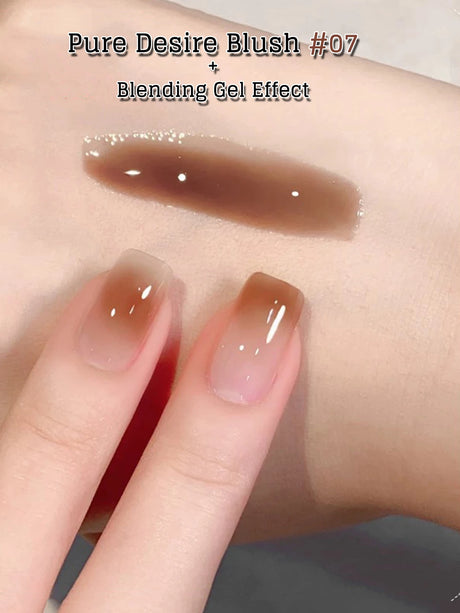 MIANEL 10ML Pure Desire Blush Jelly Gel Nail Polish 2026 New Ice Clear Nude Clear Nail Polish Pink Nails 1-9pcs
