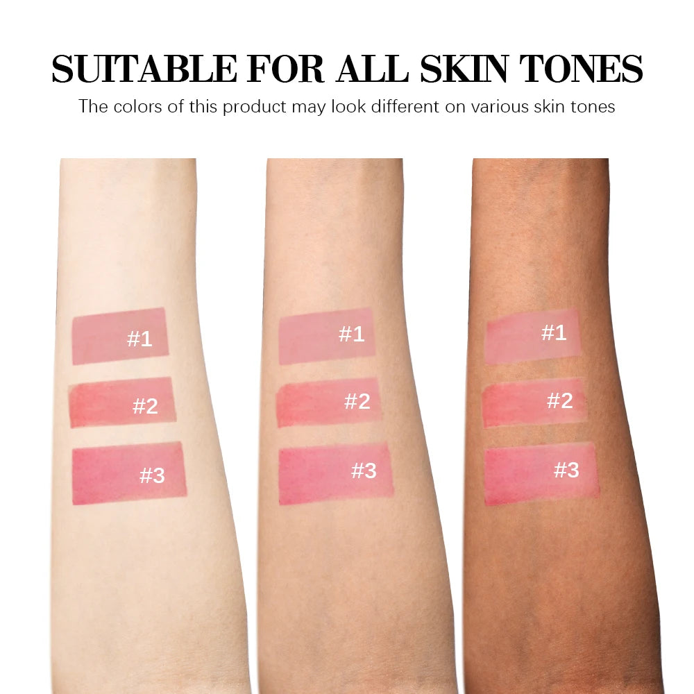 Blading Lip Gloss Peel and Stick Set Long-lasting Waterproof Pink Lip Gloss Transfer Resistant Natural Lip Cosmetics 3 Colors