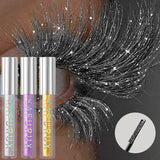1pc Diamond Shine Waterproof Volume Curl Mascara Glitter Snow Effect,Smudge-proof  Eye Makeup for All Skin Types Women Cosmetics