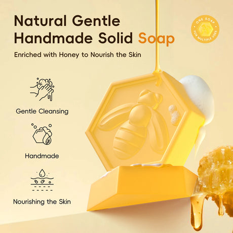 LAIKOU Honey Glow Handmade Soap 20g Smooth Skin Nourishing Gentle Cleansing Daily Body & Face Care