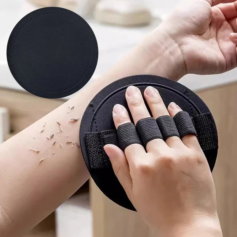 Black Body Exfoliating Bath Scrubbing Shower Brush Dead Skin Remover Bathing Tools Circular Painless Bath Towel PVA Material