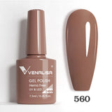 VIP5 Venalisa Nail Gel Polish Jelly Color HEMA/TPO FREE Nude Pink Semi Permanent Soak Off UVLED Gel Polish Sparkle Gel Varnish