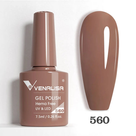 VIP5 Venalisa Nail Gel Polish Jelly Color HEMA/TPO FREE Nude Pink Semi Permanent Soak Off UVLED Gel Polish Sparkle Gel Varnish