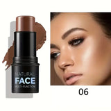 Natural Face Highlighter Concealer,Waterproof Face Contour Pen, Easily Sculpt Your Fface to Create a Perfect Light Makeup Effect