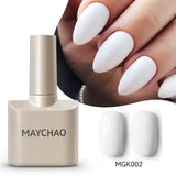 MAYCHAO Cherry Red Gel Nail Polish 12ml Glossy Semi Permanent Soak Off UV LED Frosted Gel Nails Base Painting Varnish