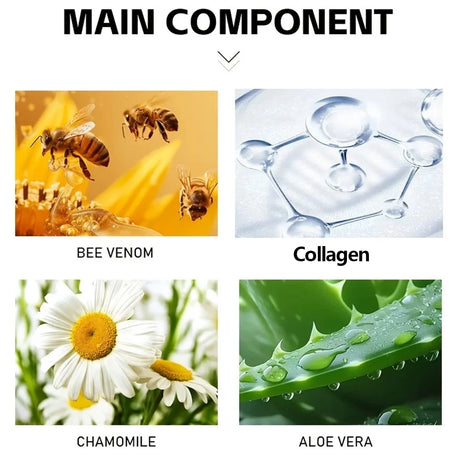 Aihuf Bee Toxin Eye Cream 15ml Instant Moisturizing Anti-Aging Deeply Nourishing Smooth Dry Skin Bag under Eye Treatment Dark Ci