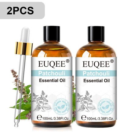 EUQEE 3.38FI.Oz. Aromatherapy Essential Oil For Reed Diffuser Humidifier-100ml Vanilla Lavender Cinnamon Lemon Essential Oils
