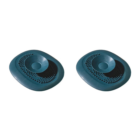 2Pcs Bathroom Hair Catcher Stopper Shower Floor Drain Cover Filter Deodorant Anti-clogging Kitchen Sink Plug Drain Strainer