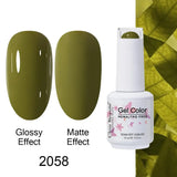 Clou Beaute Gel Nail Polish Neon Brown Royal Blue Red Green Pastal Nude Nail Art Varnishes Gel Lacquer Top Coat UV Gel Nail