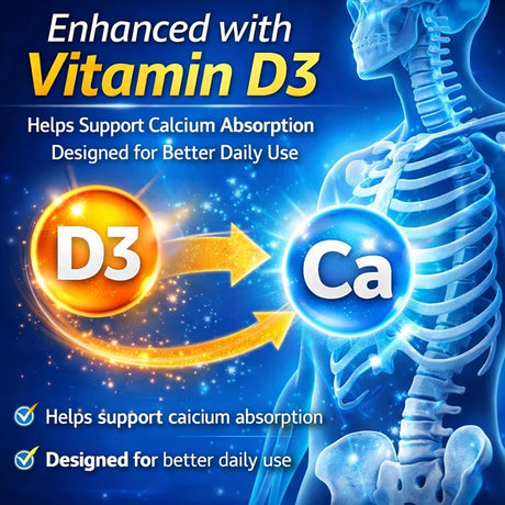 HOLUCKS Calcium D3+K2+B12 Capsules, with Calcium & Vitamin D3, Support Bone, Muscle & Heart Health