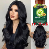 Pure Natural Herbal Hair Dye Shampoo Change Hair Color Cover Gray Hair White Hair Treatment Bubble Plant Hair Dye Hair Care