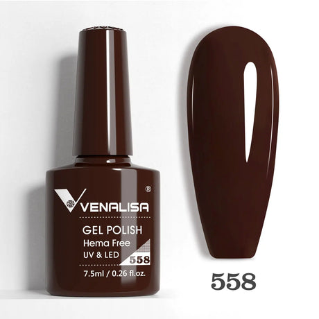 VIP5 Venalisa Nail Gel Polish Jelly Color HEMA/TPO FREE Nude Pink Semi Permanent Soak Off UVLED Gel Polish Sparkle Gel Varnish