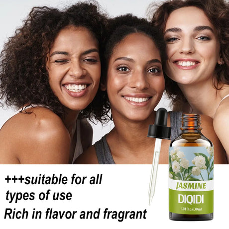 Jasmine essential oil, long-lasting floral fragrance, skin care, bath, spa, fragrance oil, diffuser, humidifier, home aromathera