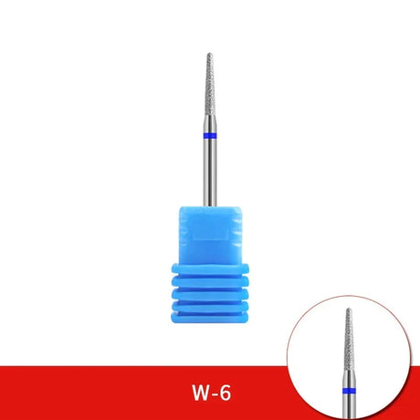 Diamond Ceramic Nail Drill Bits Milling Cutter For Manicure Left Right Rotary Cuticle Files Buffer DIY Nails Accessories Tools