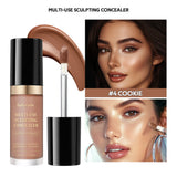 Super Coverage Concealer Multi-Use Cream Oil Free Highlight Covers Dark Circles Long-lasting Natural Matte Finish Long Wear Make