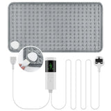 Electric Heating Pad with 9 Heat Settings 4 Timers, Soft Plush USB Washable Heated Mat for Back Neck Belly Office Home