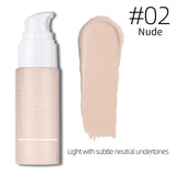 Langmanni 30ml Matte Face Foundation Cream Waterproof  Liquid Foundation Oil Control Cover Base Concealer Makeup Cosmetics