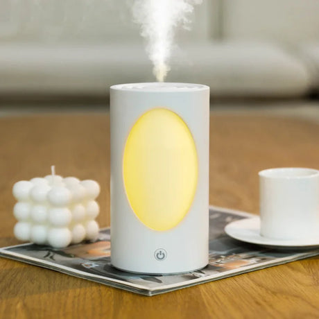 600ml Portable Aroma Diffuser With Colorful LED Lights Battery Rechargeable Wireless Air Humidifier For Bedroom Office