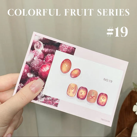 MN 1-20pcs 12ML Pink Gold Cat Eye Ocean Bubble Glass Beads Cat Eye Gel Nail Polish Blue Nails UV Light Nails Green Nails