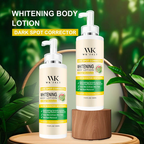 WK JALY Glow Booster Whitening Body Lotion, With Glutathione, Remove Dark Spots, Melanin, Even Skin Tone Cream for All Skin Type