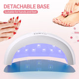 YIKOOLIN SUN 1S 48W UV LED Nail Lamp Professional Fast Dryer Automatic Sensor LCD Display Nail Gel Curing Light Box for Salon