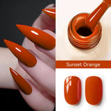 MAYCHAO Cherry Red Gel Nail Polish 12ml Glossy Semi Permanent Soak Off UV LED Frosted Gel Nails Base Painting Varnish