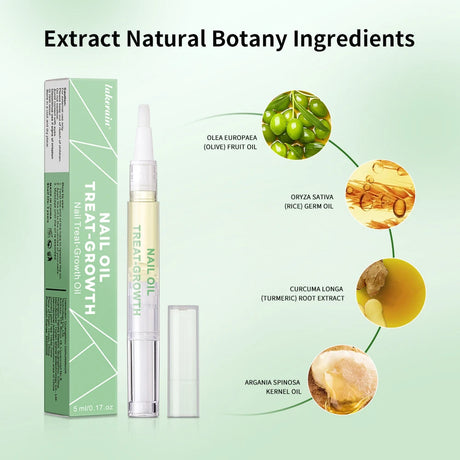 Nail Treat -Growth Nail Strengthener Healthy Strong Nail Growth Oil Help Splits Thin Nails Repair Manicure Nail Hardener Polish