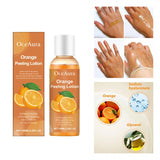 Gentle Peel-off Body Oil, Orange Exfoliating Gel Lotion, Tearable Mask For Dead Skin, Leaves Skin Smooth, Fun Skincare Ritual