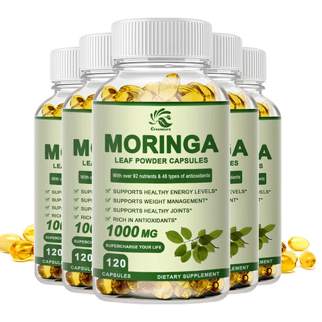 Moringa Extract Capsule Anti Stress Improve Sleep Enhance immunity Antioxidant - 60/120 Capsules