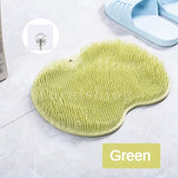 Silicone Foot Scrubber Exfoliating Bath Sponge Dead Skin Removal Bathroom Spa Accessories Foot Back Rubbing Non-slip Bath Mat