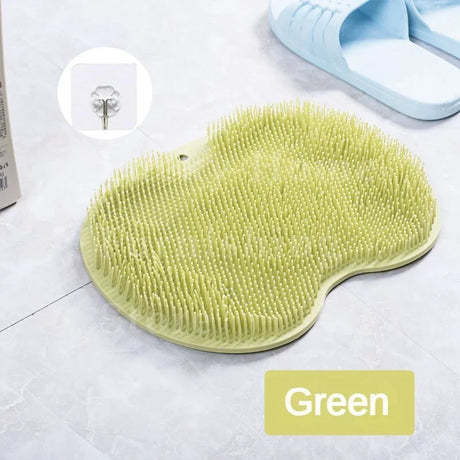 Silicone Foot Scrubber Exfoliating Bath Sponge Dead Skin Removal Bathroom Spa Accessories Foot Back Rubbing Non-slip Bath Mat