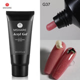 MSHARE Poly Nails Acryl Gel 60ml Builder UV Led Acrylgel Nails Extensions Acrylic Pink White Clear Acrylatic Hema Tpo Free Gel