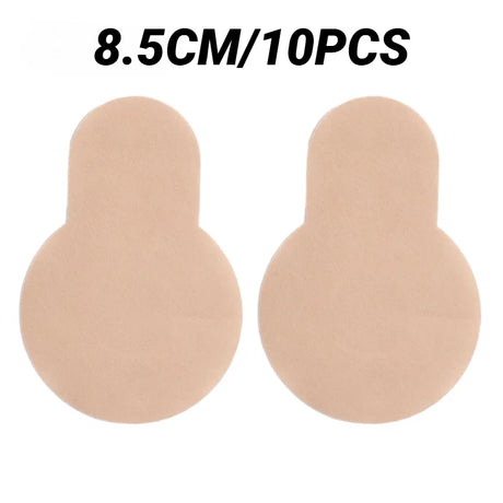 10Pcs Self-Adhesive Nipple Cover Chest Patch Non-Woven Thin Invisible Bra Disposable Sticky Lift Breast Petals Round Flower Pads