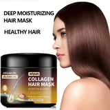 Keratin Hair Mask Moisturizer Conditioner Soft Smooth Frizz Damaged Hair Care Repair Damaged Hair Restore Shine Mask