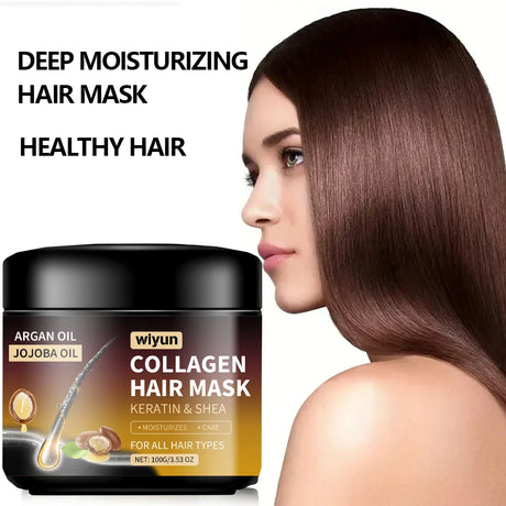 Keratin Hair Mask Moisturizer Conditioner Soft Smooth Frizz Damaged Hair Care Repair Damaged Hair Restore Shine Mask