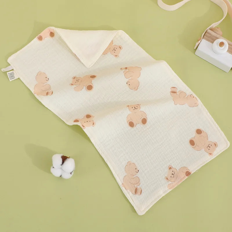 25x50cm Baby Six-layer Pure Cotton Gauze Small Towel Face Towel Square Towel Mouth Towel Baby Washcloth