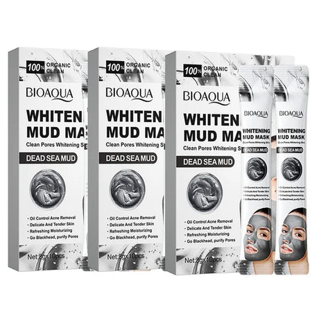 30pcs BIOAQUA Vitamin C Mud Masks Clay Face Mask Skincare Cucumber Moisturizing Anti-aging Whitening Facial Masks Skin Care