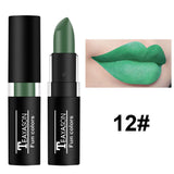 12 Color Lipstick Waterproof Long Lasting Cosmetic Black Blue Purple Green Matte Make Up Lip Gloss Makeup Red Lipstick
