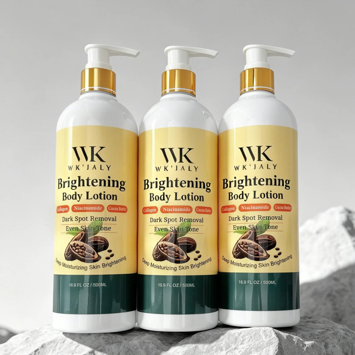 WK JALY Lightening Skin Care Kit for Dark, Black, Caramel Skin, Moisturizing, Acne and Spots Removal, Even Skin Tone for Women