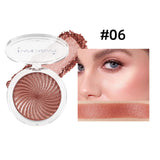 Diamond Highlighter Pearly Powder Palette Glitter Fine Shimmer High Gloss 3D Natural Face Contour Waterproof Long Lasting Makeup