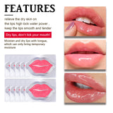 10Pcs Marine Collagen Lip Mask Nourishing Lip Care Moisture Fruits Essence Firming Moisturizing Labial Gel Patch Lips Pad Patche