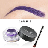HANDAIYAN Colorful Eyebrow Cream Gel High Pigment Brows Tint Waterproof Long lasting Eye Brow Dye With Brushes Decorate Cosmetic